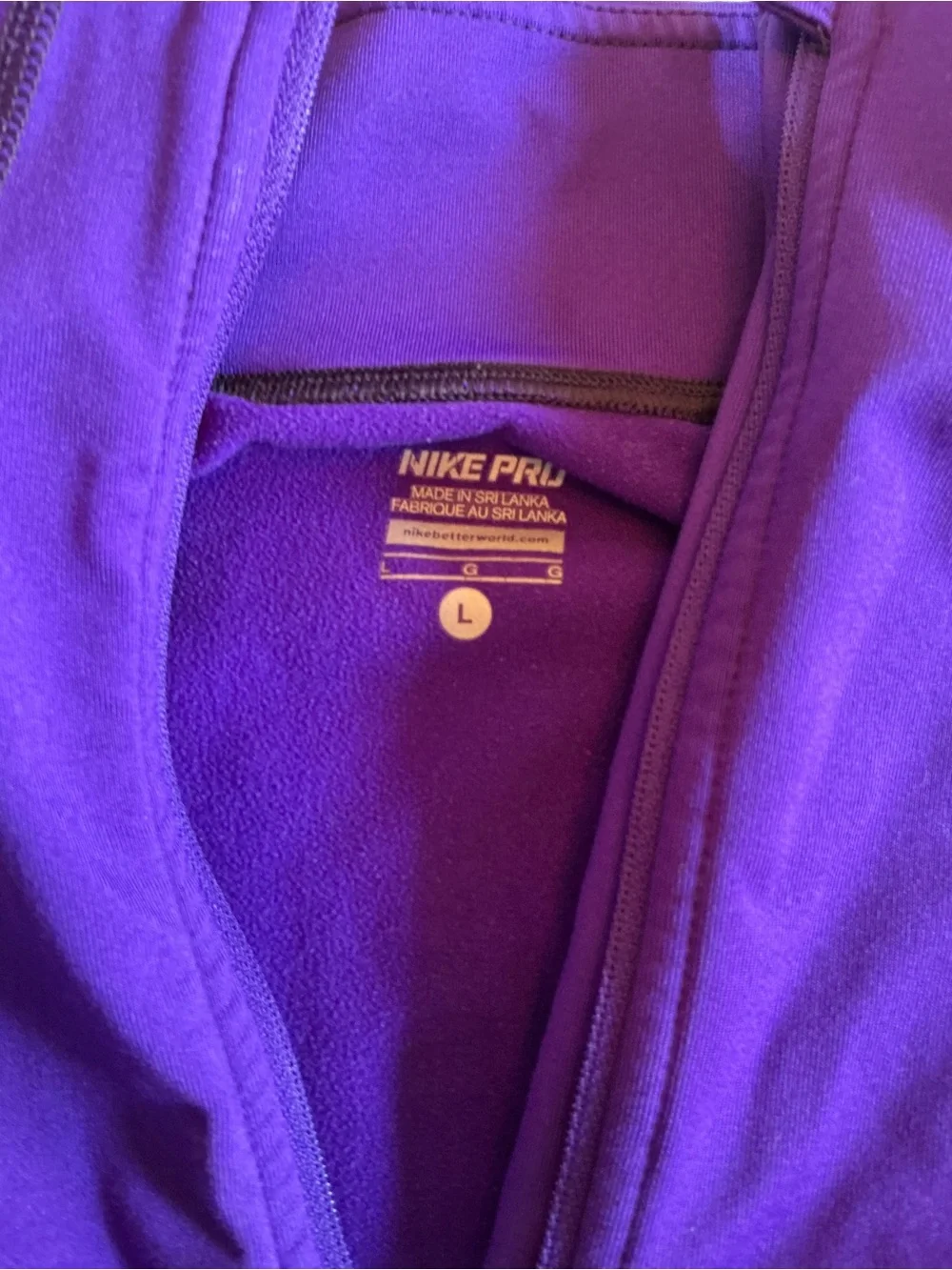 Nike Purple Full-Zip Training Jacket